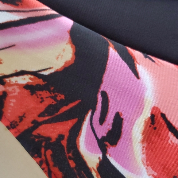 Me TOO Women's Dress Black Multi-colored Floral Size XL - Picture 8 of 9